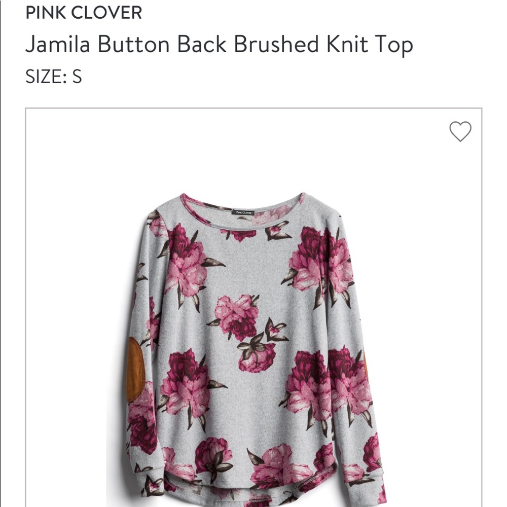 Grey floral sweater, brown patchwork MAKE OFFER